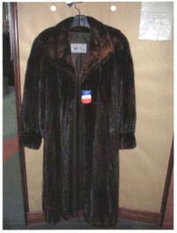Dark female ranch fur coat valued at $9000