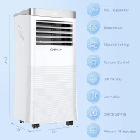 Portable Air Conditioner, 10000 BTU Air Cooler with Fan & Dehumi