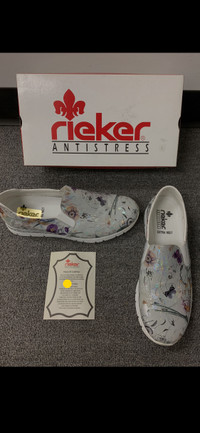 RIEKER ANTI-STESS LEATHER SHOES-BRAND NEW! NEVER WORN! COST$150!