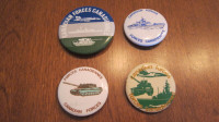 4 macarons des Forces Armées Canadiennes/ Canadian forces