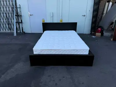 Ikea Queen bed frame and mattress , View more