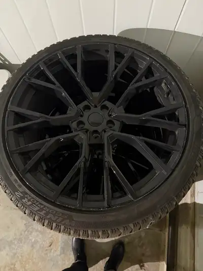 Only one winter bought September 2023 For 2022 X6 M50I ART replica rims included. Bought new car