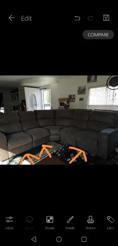 6 seat motorized sectional , View more