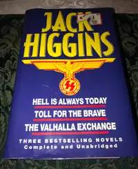 Jack Higgins HC Book Lot 3 - 1 Complete Unabridged Novels