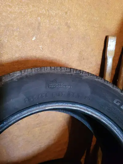4 summer tires for sale. Size 235/55 17 Good condition, no cracks, no plugs. $120 OBO.