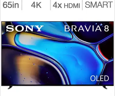 Sony 65" BRAVIA 8 4K UHD OLED TV, View more