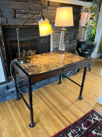 Stone Top desks from Chateau Lake L