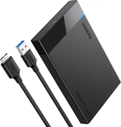 CASE ONLY!! UGREEN Hard Drive Enclosure 2.5" HDD SSD Reader, View more