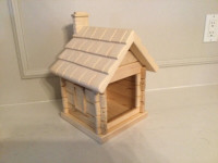 Reclaimed Lumber Log Cabin Birdhouse