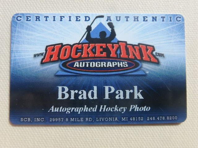 BRAD PARK Detroit Red Wings Autographed 8x10 Photo W/COA in Arts & Collectibles in Dartmouth - Image 2