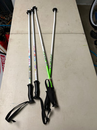 2 pairs of downhill ski poles 