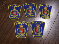 Écussons police contour jaune de Winnipeg