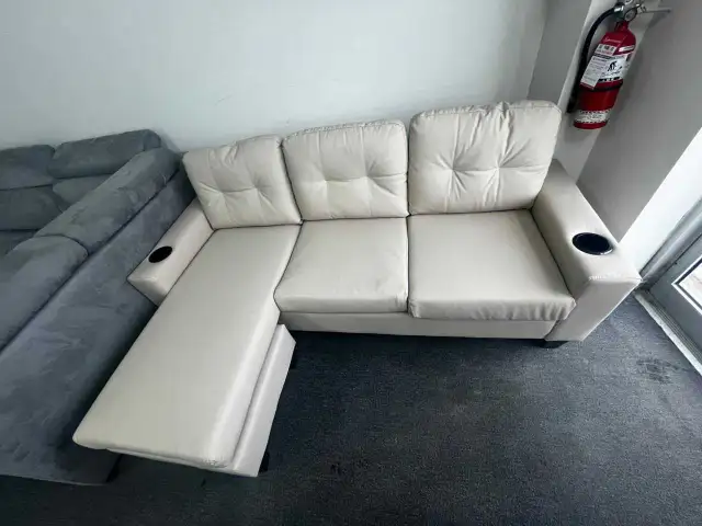 Brand New Leather 3 Seater sofa on sale in Couches & Futons in Norfolk County - Image 4