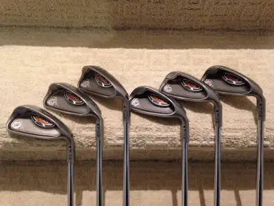 Ping G10 iron set nice shape with regular flex AWT shafts, View more