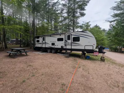 Overview: Four-season 2018 Keystone Outback 314UBH travel trailer, thoughtfully renovated for comfor...