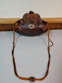 Hand Made Armadillo Handbag Antique.