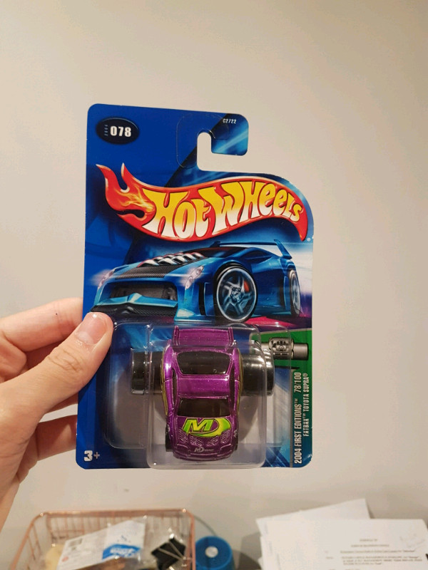 2004 Hot wheels Fatbax Toyota Supra purple JDM in Arts & Collectibles in Markham / York Region - Image 3