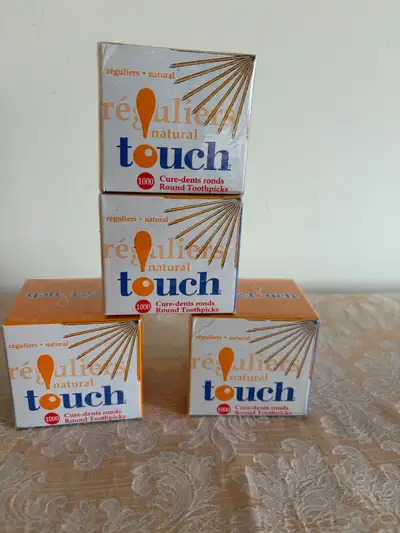 4 box Natural Toothpicks, View more