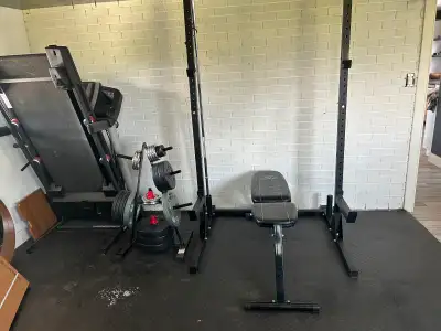 Power Rack, Bench, Bar, Weights, View more