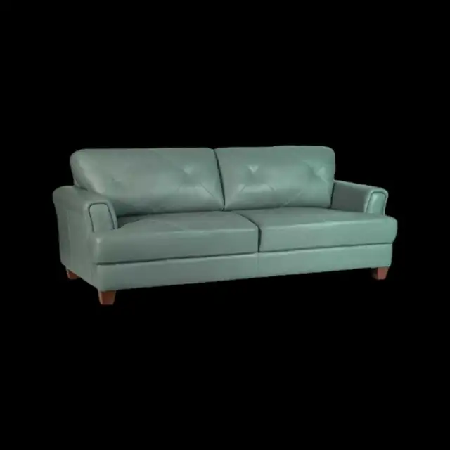 Sofa et fauteui 3 placel en vraie cuir tres solide in Couches & Futons in Laval / North Shore - Image 2