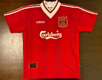 1995-1996 Vintage Liverpool FC Home Soccer Jersey – Size Large