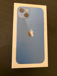 New in Box, unopened. iPhone 13, Blue. 128Gb