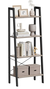 VASAGLE Ladder Shelf, 4-Tier Bookshelf, Storage Rack, Bookcase w