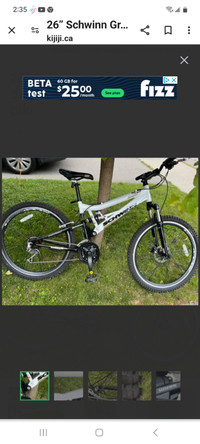 Schwinn mountain bike 24 speed dual suspension