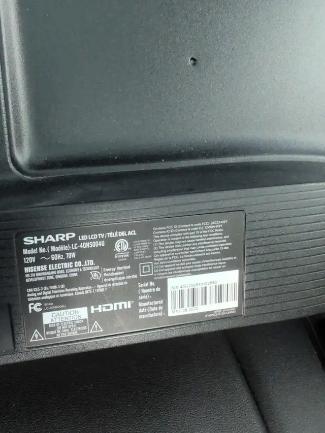 Sharp TV in TVs in City of Montréal - Image 4