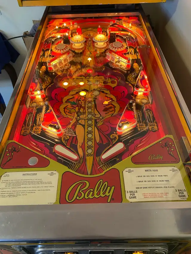Bally Mata Hari Pinball Machine64722758144129122