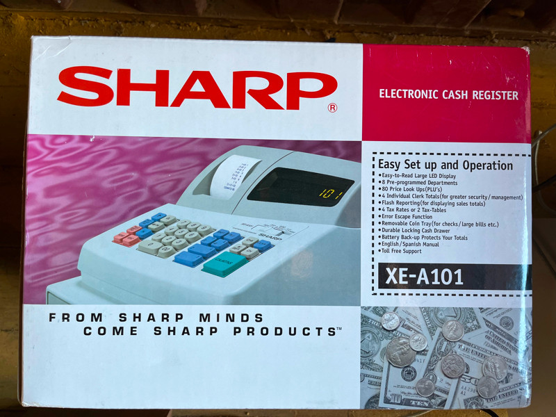 SHARP Electronic Cash Register, used for sale  