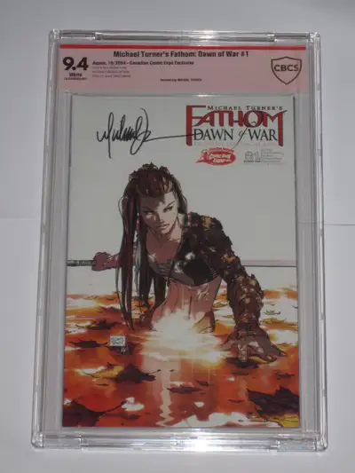 Fathom: Dawn of War#1 9.4 signed Michael Turner comic book, View more