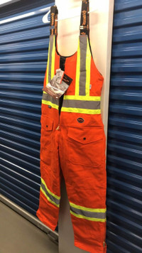 Pioneer reflective overalls workwear orange size LARGE NEW W/TAG