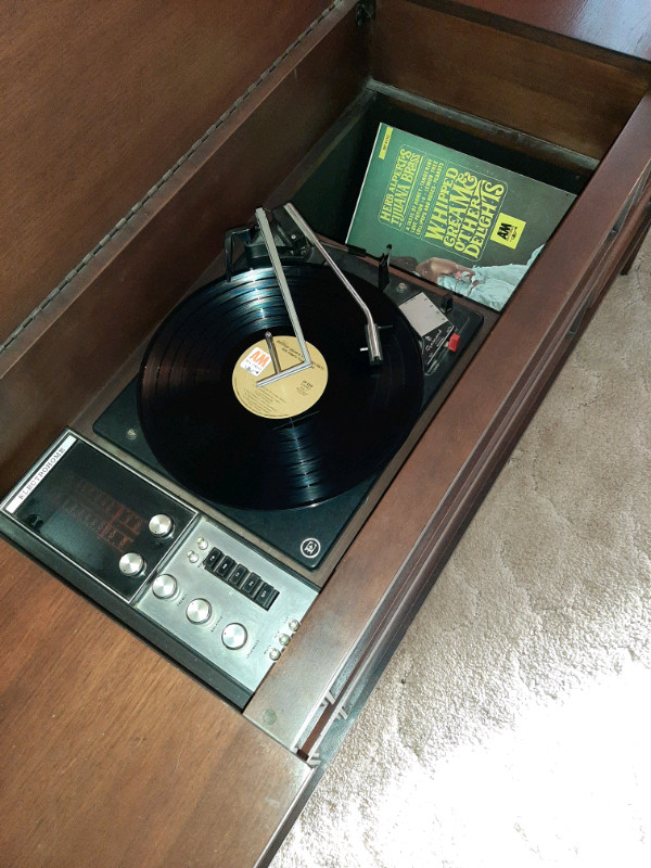 Vintage record player cabinet  for sale  
