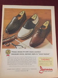 1964 Jarman Shoes for Men Original Ad