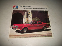 1974 AMC HORNET HATCHBACK / SPORTABOUT DEALER SALES BROCHURE