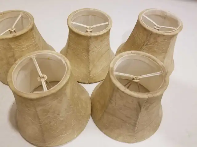 5 fabric chandelier shades in Indoor Lighting & Fans in Hamilton - Image 3