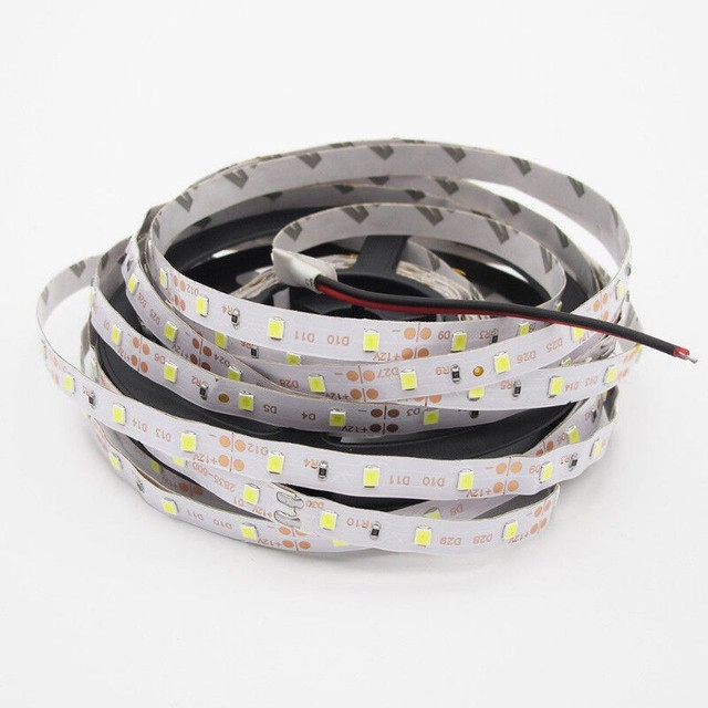 5M Cool White 300 Leds 2835 Flexible Led Strip Lights DIY DC 12V in Indoor Lighting & Fans in Portage la Prairie - Image 3