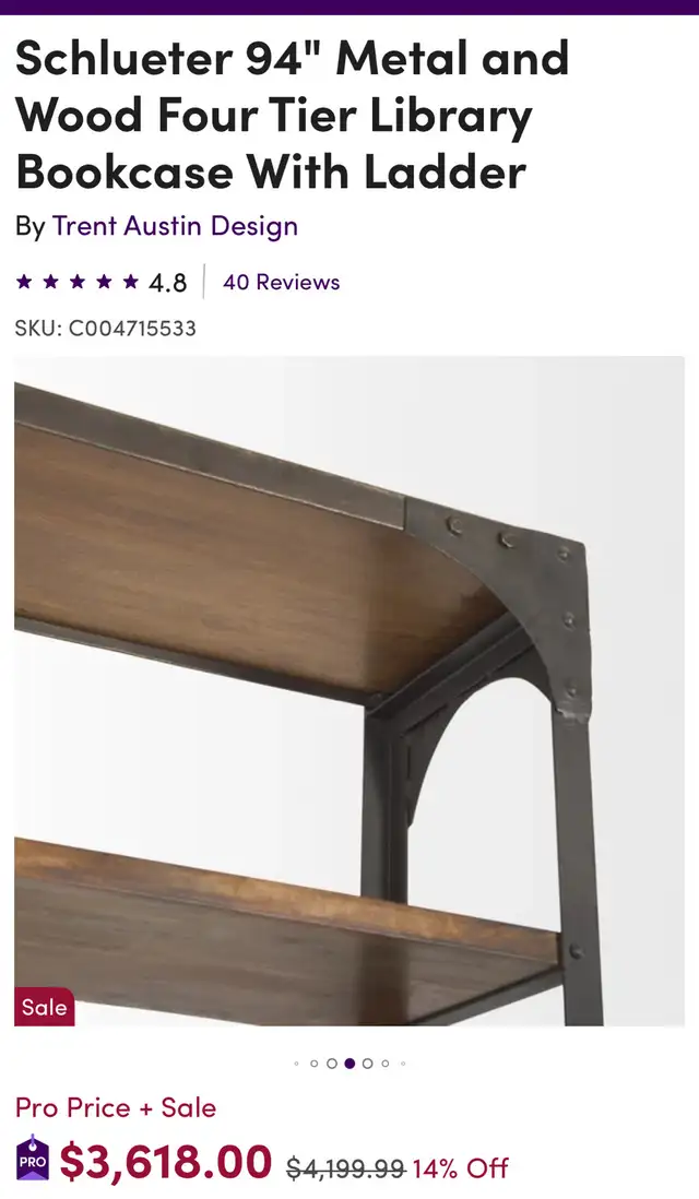Executive Library Bookshelf – (Excellent Condition) in Bookcases & Shelving Units in Edmonton - Image 6