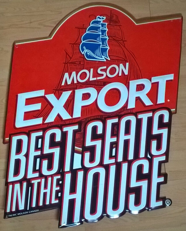 MOLSON EXPORT "BEST SEATS IN THE HOUSE" Sports Promo Banner Arts