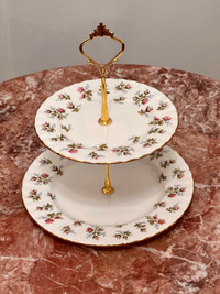Winsome Royal Albert Two tired cake stand Bone China England 