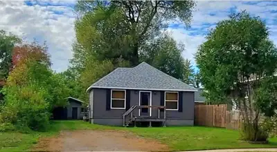 This cottage style one bedroom home at 553 Lake Street sits on a large 50 ft wide by 200 ft deep lot...