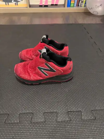 Kids new balance running shoes size 11 red color, View more