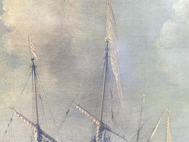 Beautiful Professionally Framed Two Ships at Anchor Art Print! in Arts & Collectibles in London - Image 4