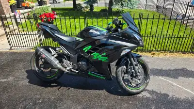 Looking to sell my 2016 Kawasaki Ninja 300, a sleek black machine with some awesome upgrades! This s...