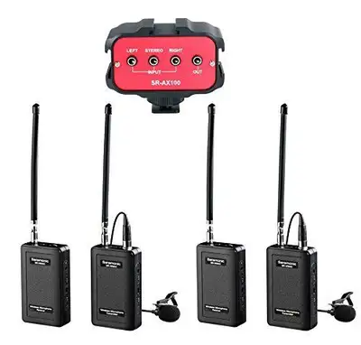 Saramonic Dual Wireless VHF Lavalier Microphone Bundle.     New!, View more