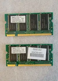 Laptop memory modules 512MB (2 x 256MB) DDR 333Mhz
