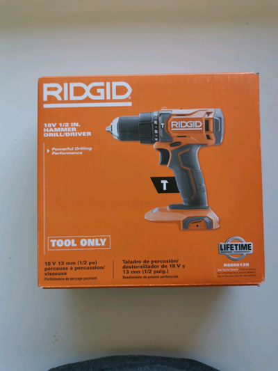 New Rigid 18V Hammer Drill , View more