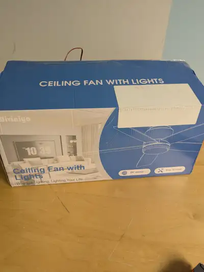 41" Low Profile Flush Mount Ceiling Fan with Lights, LED Dimmabl, View more