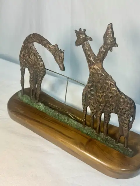Denis Mathews Bronze Giraffes Picture Frame in Arts & Collectibles in Mission - Image 3